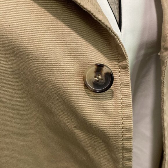 Zara Tan Trench Jacket Size Xlarge - Picture 7 of 16